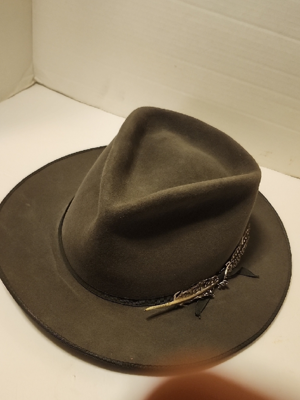 Stetson Open Road Gray Felt Fedora 7.5 - Picture 6 of 6